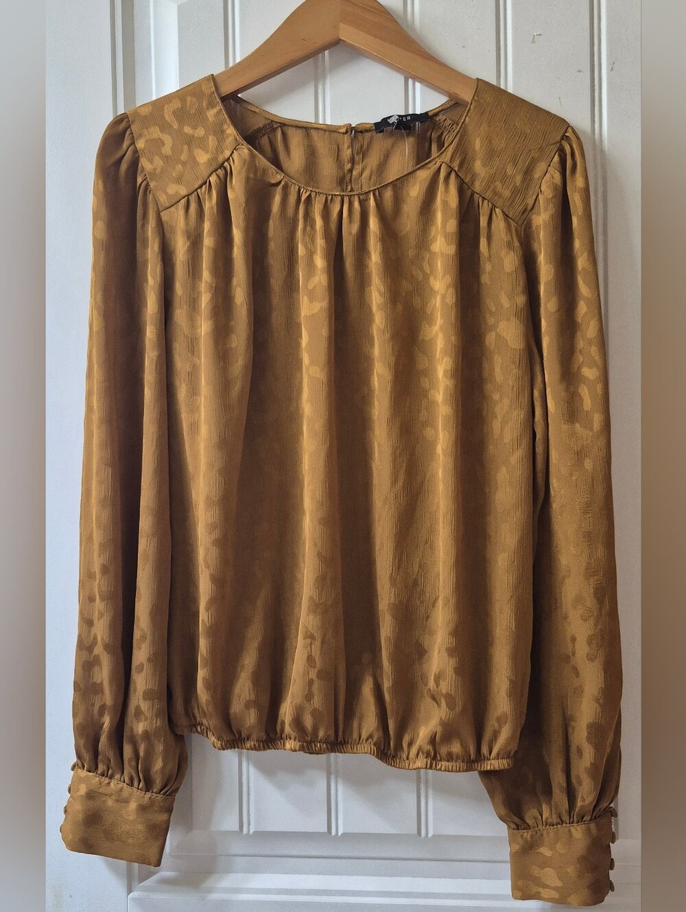 Womens Haver London Jacquard Blouse Size Small